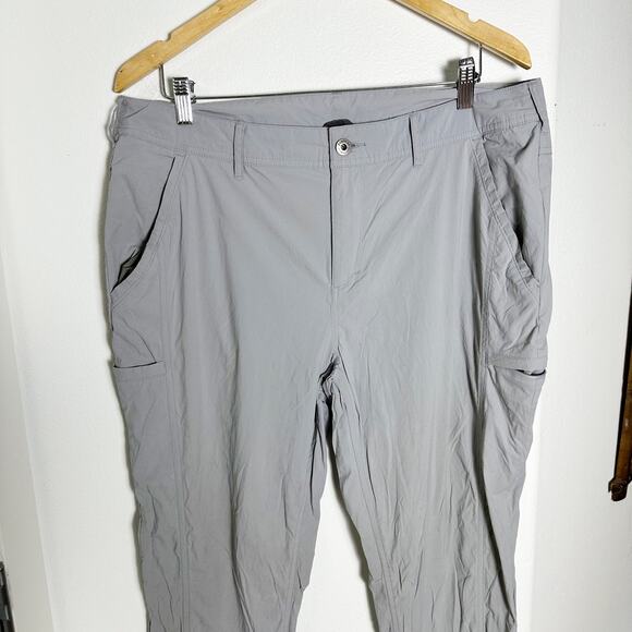 ExOfficio Women's Nomad Pants Hiking Light Gray sz 16 - Picture 2 of 6